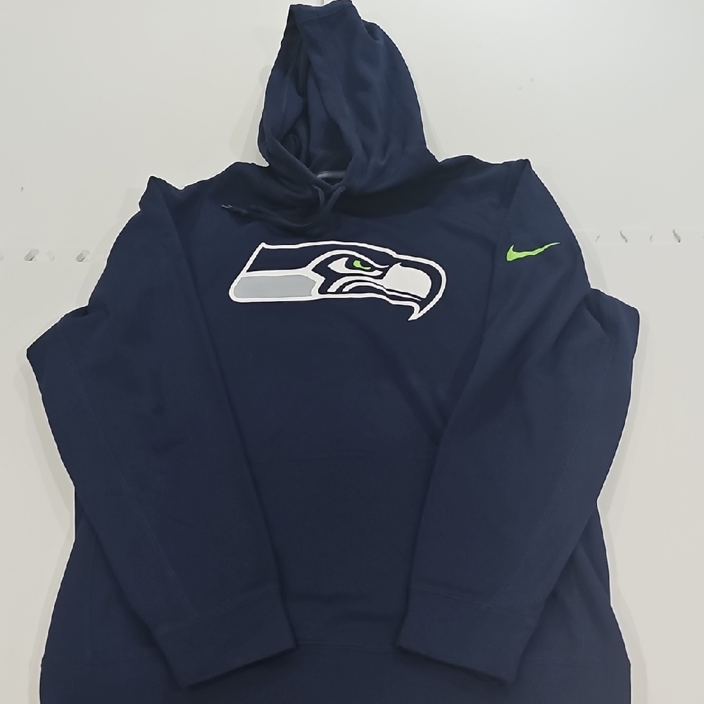 Nike Therma-fit Seattle Seahawks Navy Hoodie